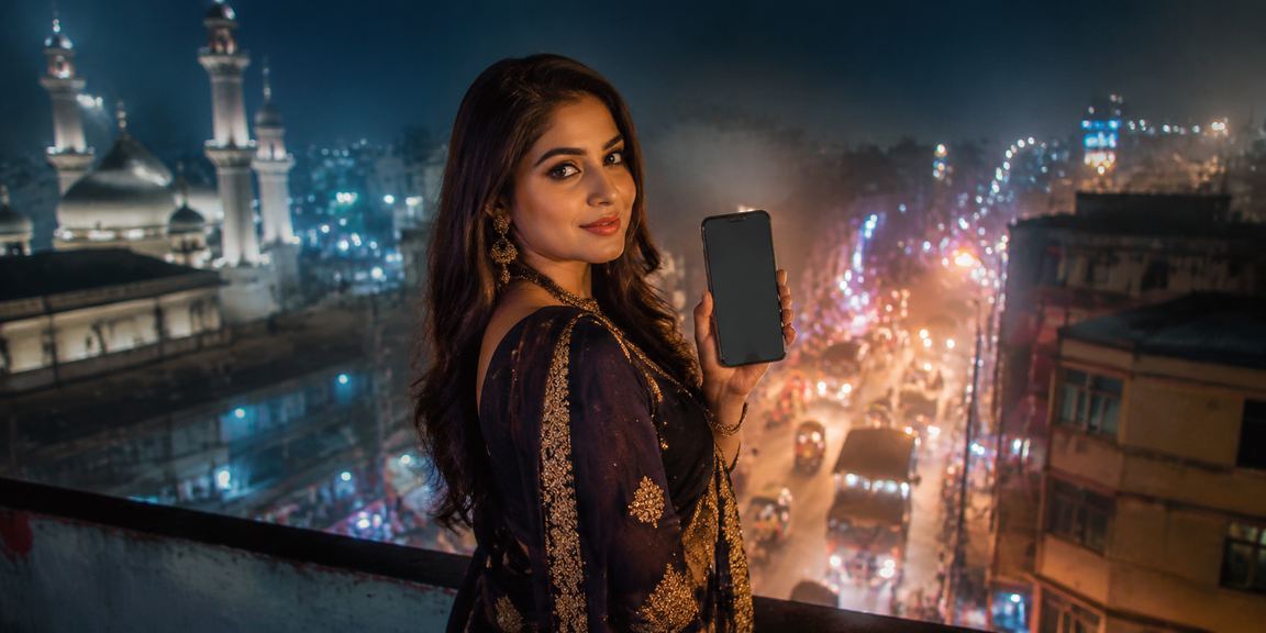ঢাকায় একটি রিকশা নিয়ে মোবাইল ক্যাসিনো ভাউচার ব্যবহারে ব্যস্ত এক ব্যক্তি